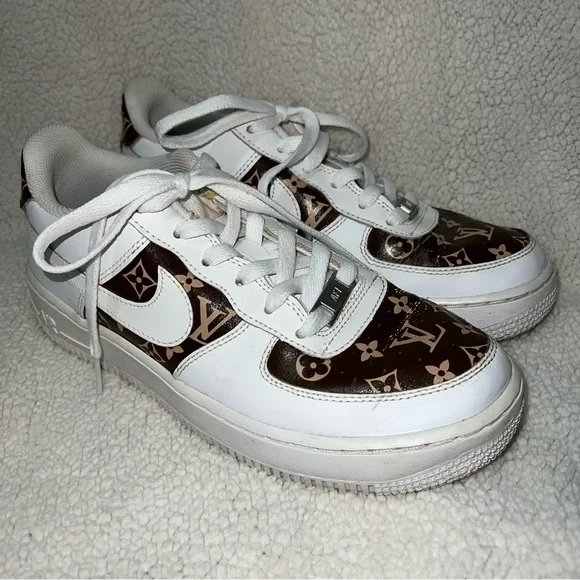 Nike Airforce Ones x Louis Vuitton size Eur 39, 6.5Y - Picture 1 of 11